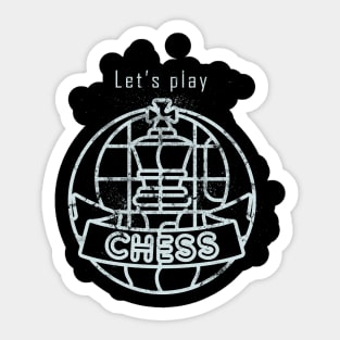 Let's play chess Sticker